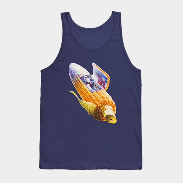 Hisashi Saito Corn Spaceship Tank Top by Dystopianpalace